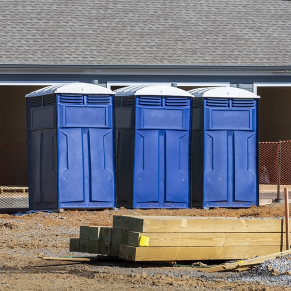 what is the maximum capacity for a single porta potty in Alger